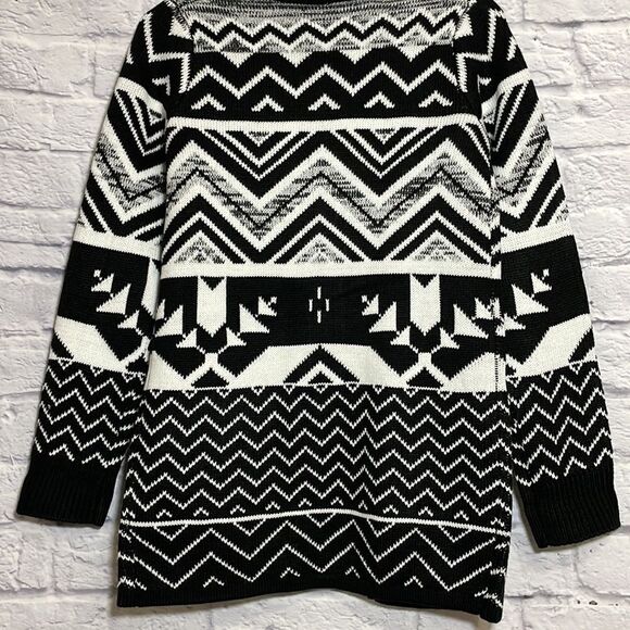 WAREHOUSE One Geometric Long Sleeve Cardigan Size Extra Small - Picture 10 of 16